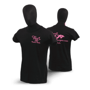 T-Shirts Femme Rose et Noir